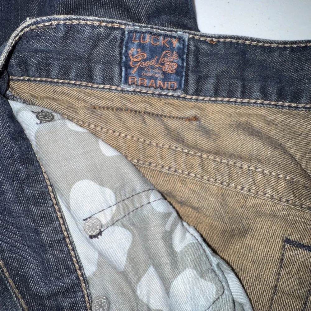 Vintage Lucky Brand Men's Blue Jeans 34X32 Dungarees Y2K